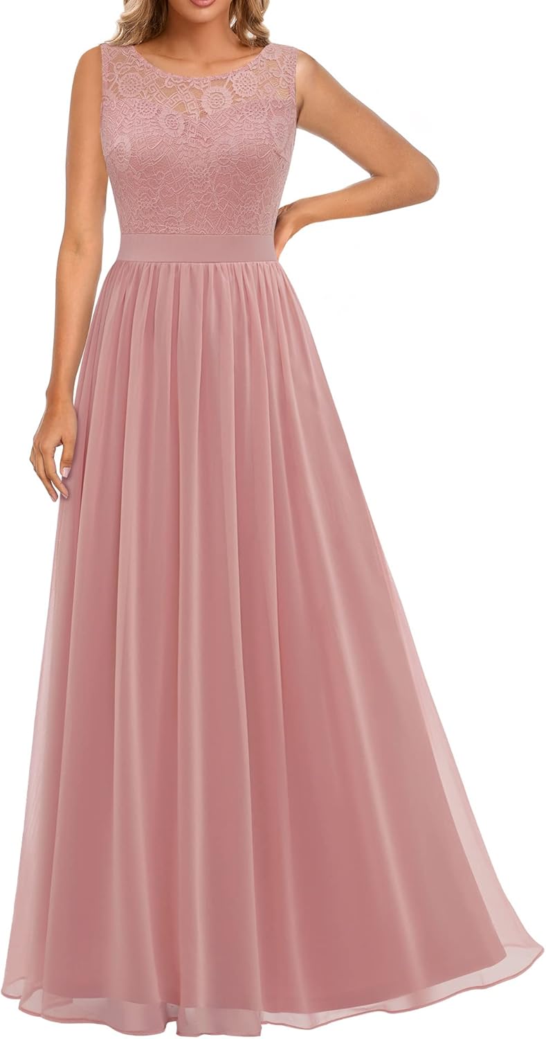 Vestido Maxi de Gasa Elegante