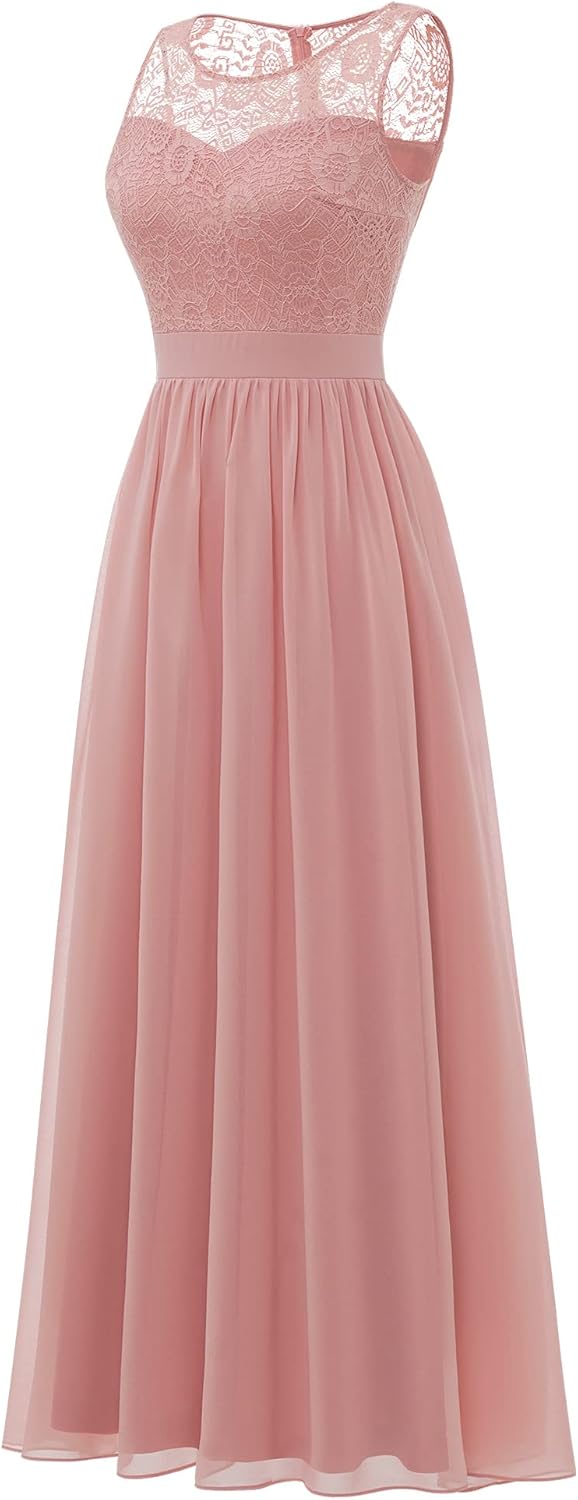 Vestido Maxi de Gasa Elegante