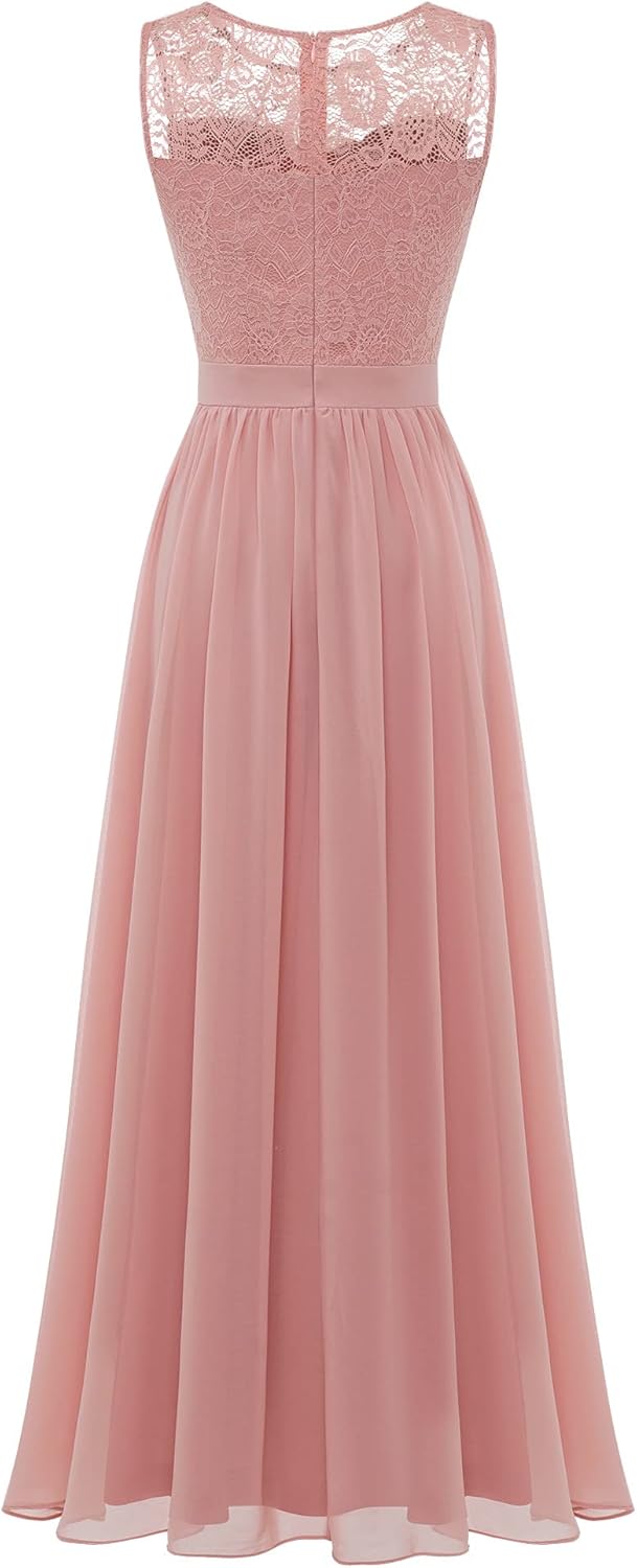 Vestido Maxi de Gasa Elegante