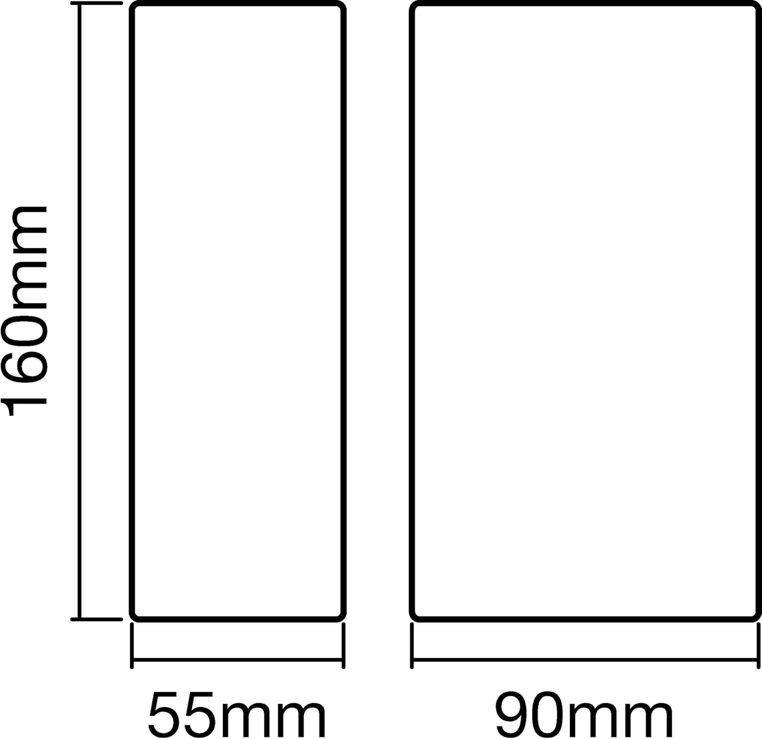 Luz LED Exterior UpDown 55mm