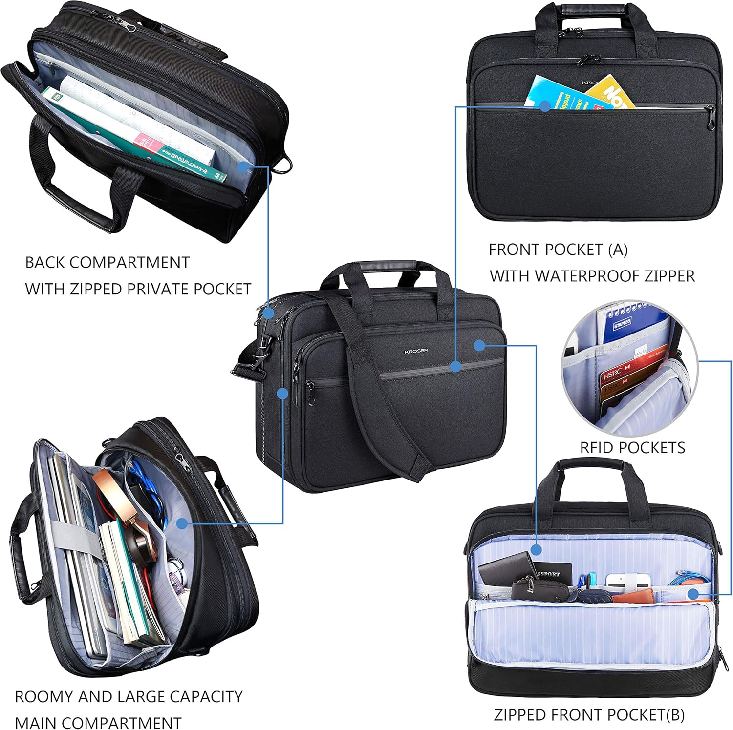 Bandolera KROSER para Laptop 17.3
