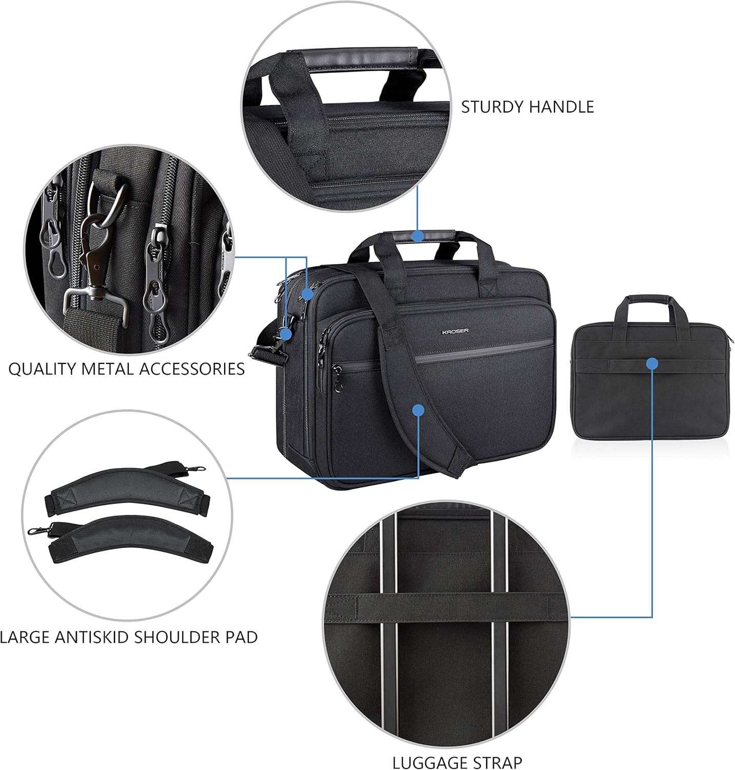 Bandolera KROSER para Laptop 17.3
