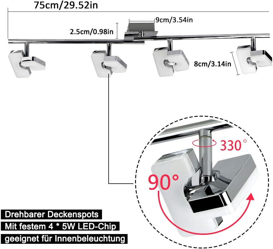Lámpara LED ajustable PADMA