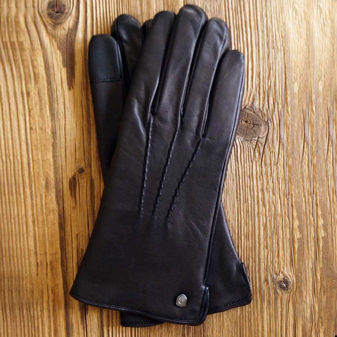 Guantes de piel táctiles AKAROA, Talla S