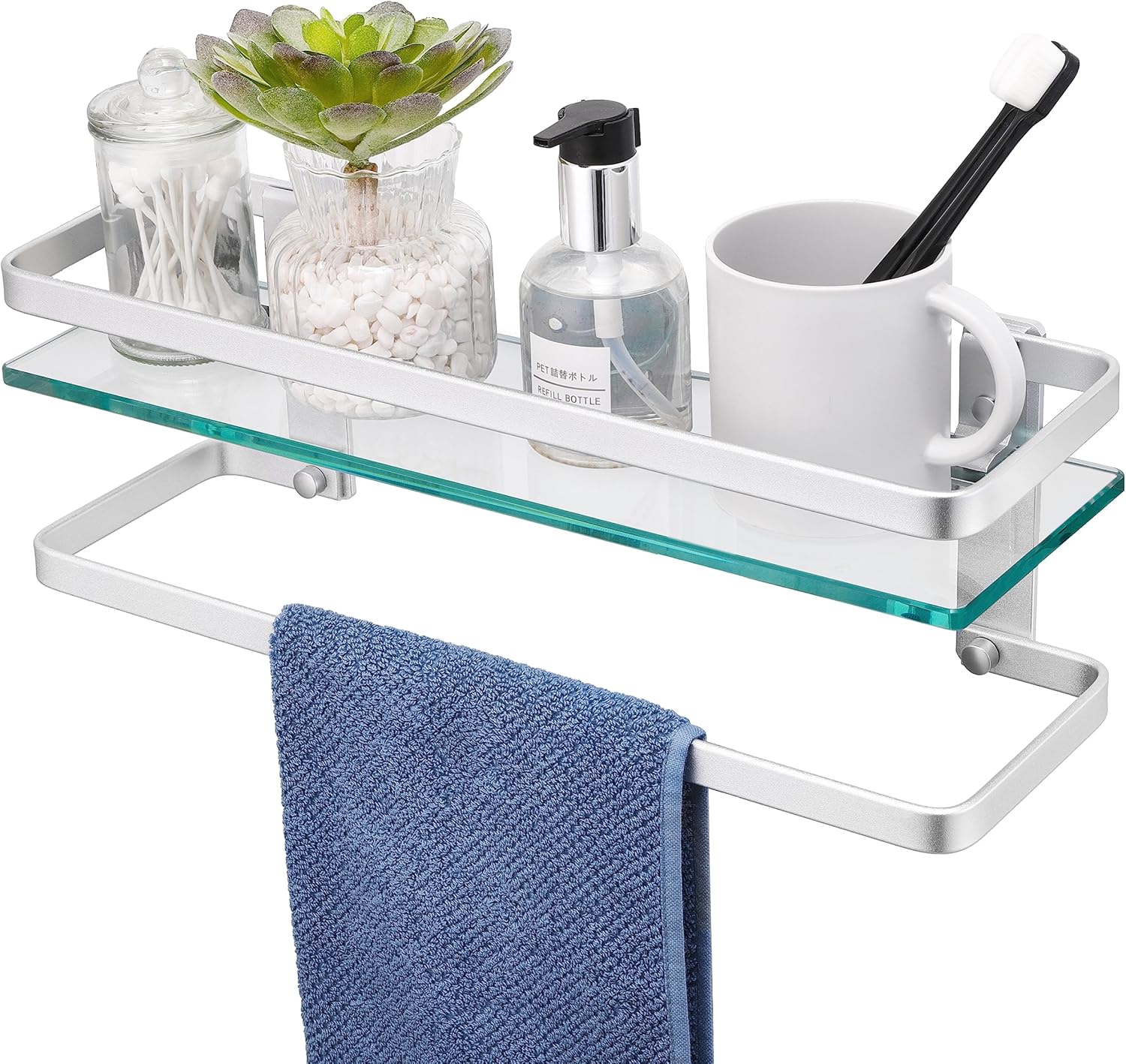 Estantería de baño cristal 8mm
