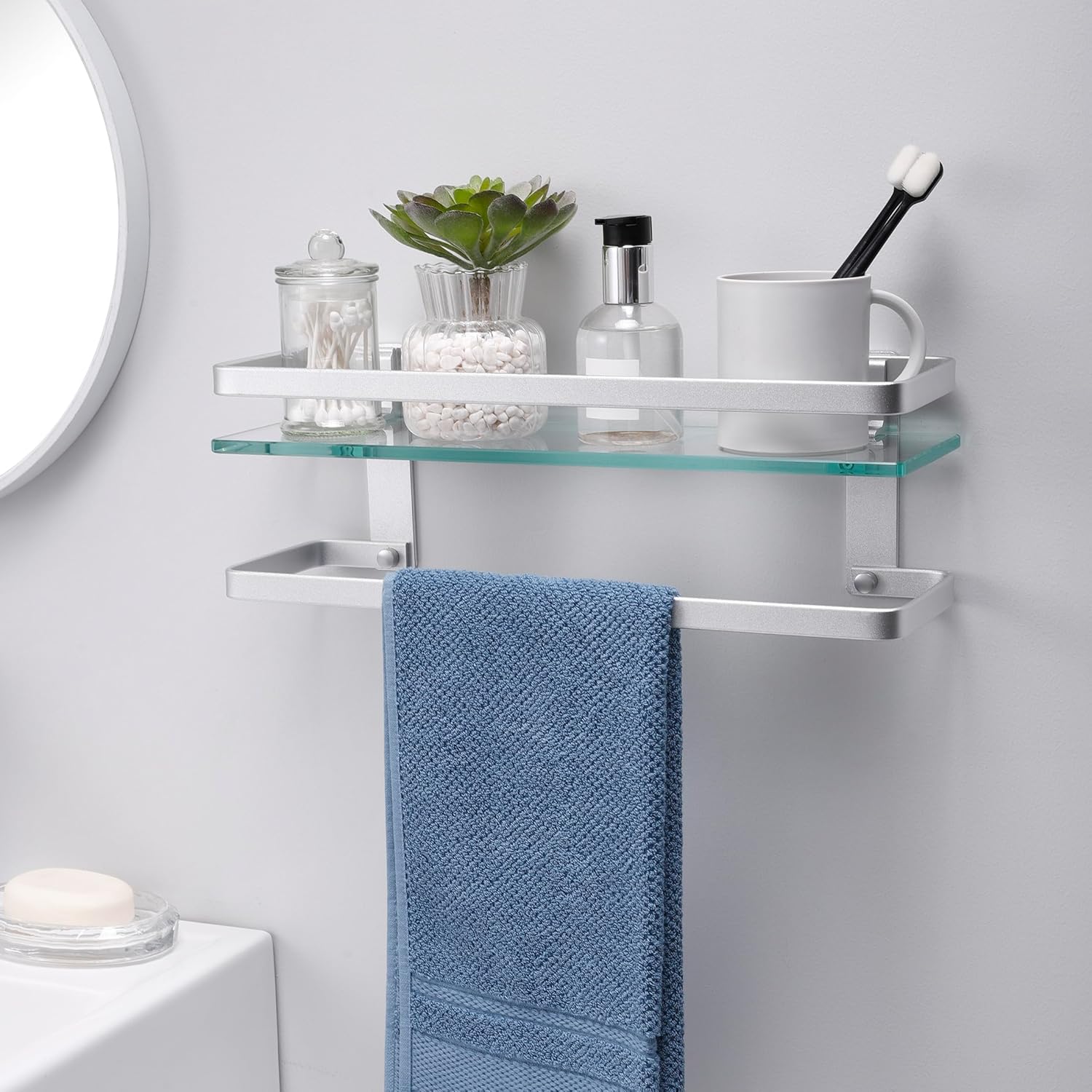 Estantería de baño cristal 8mm