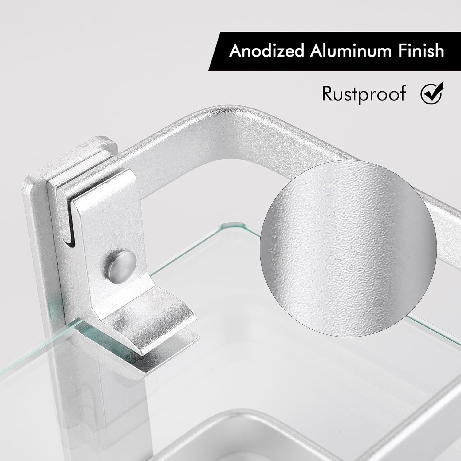 Estantería de baño cristal 8mm