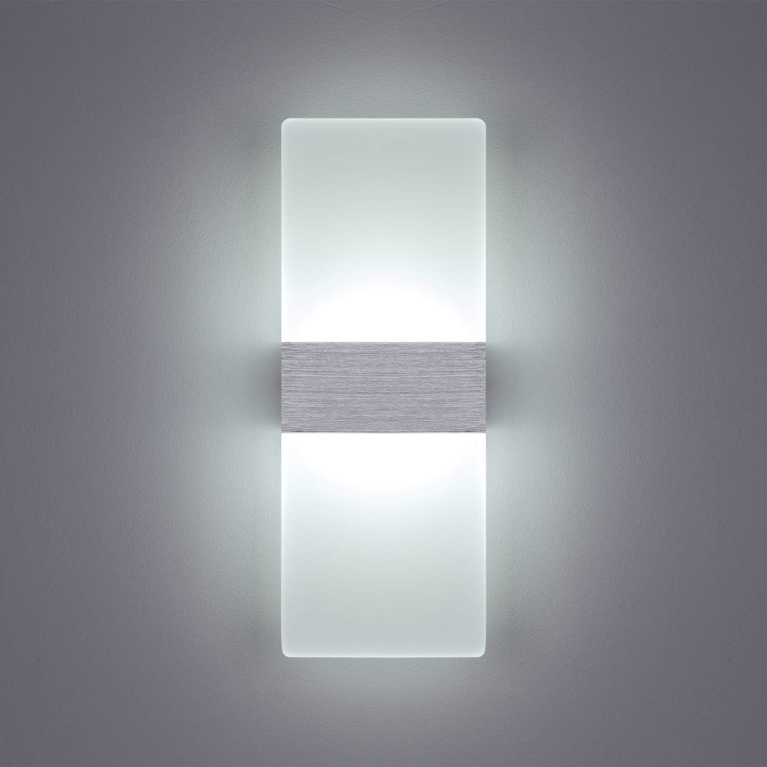 Lámpara LED moderna 12W plata