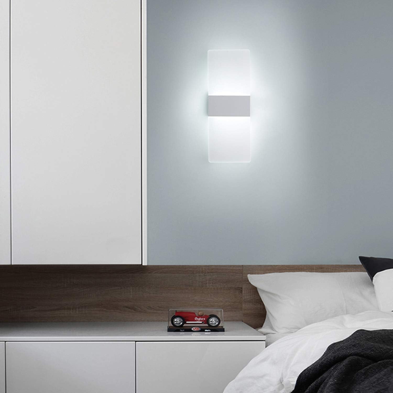 Lámpara LED moderna 12W plata