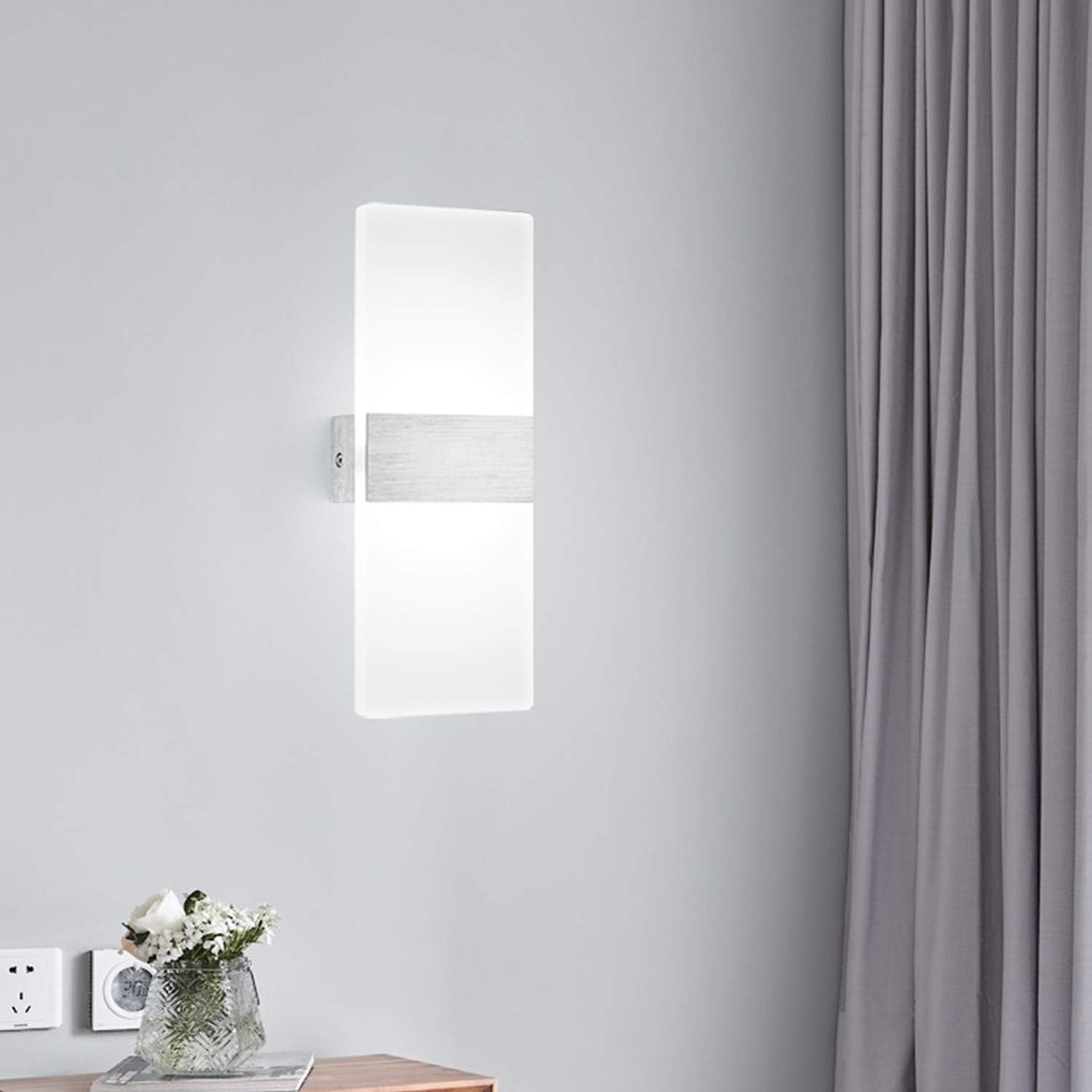 Lámpara LED moderna 12W plata