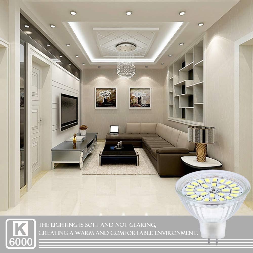 Bombillas LED GU5.3 MR16 12V 6-Pack