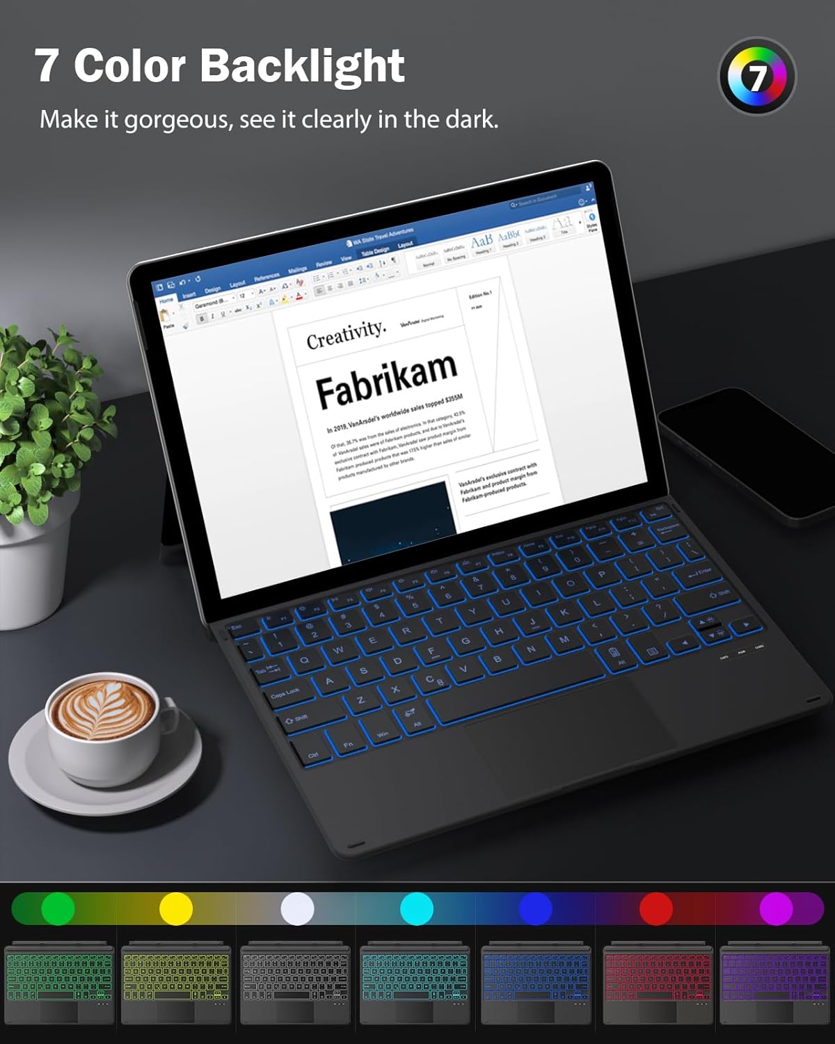 Teclado Bluetooth MoKo para Surface