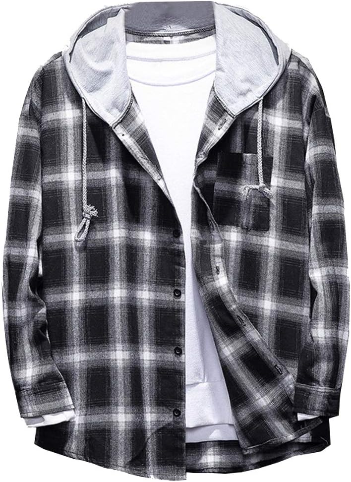 Camisa Franela Hombre con Capucha