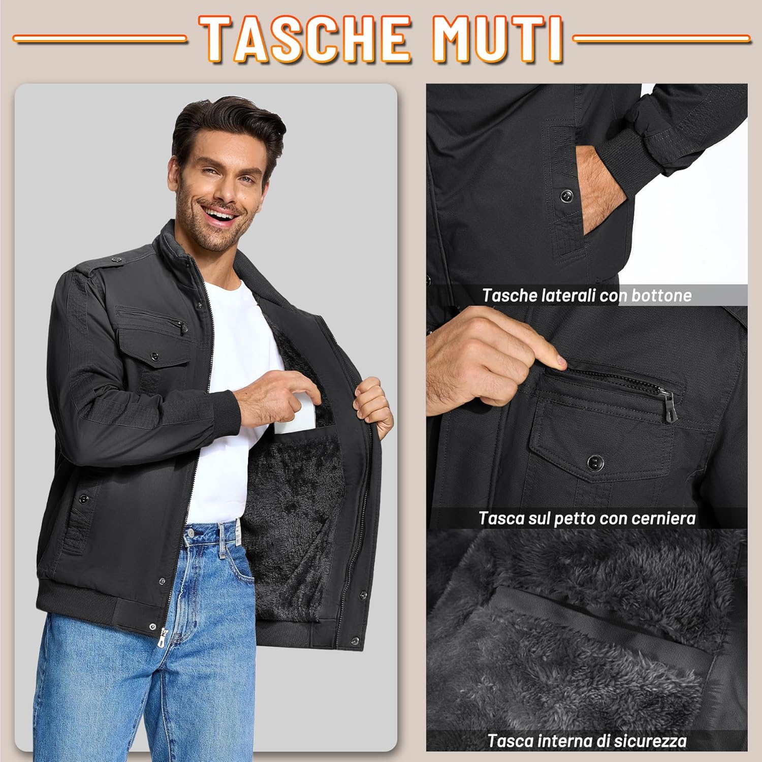 Chaqueta Militar de Invierno, Talla L