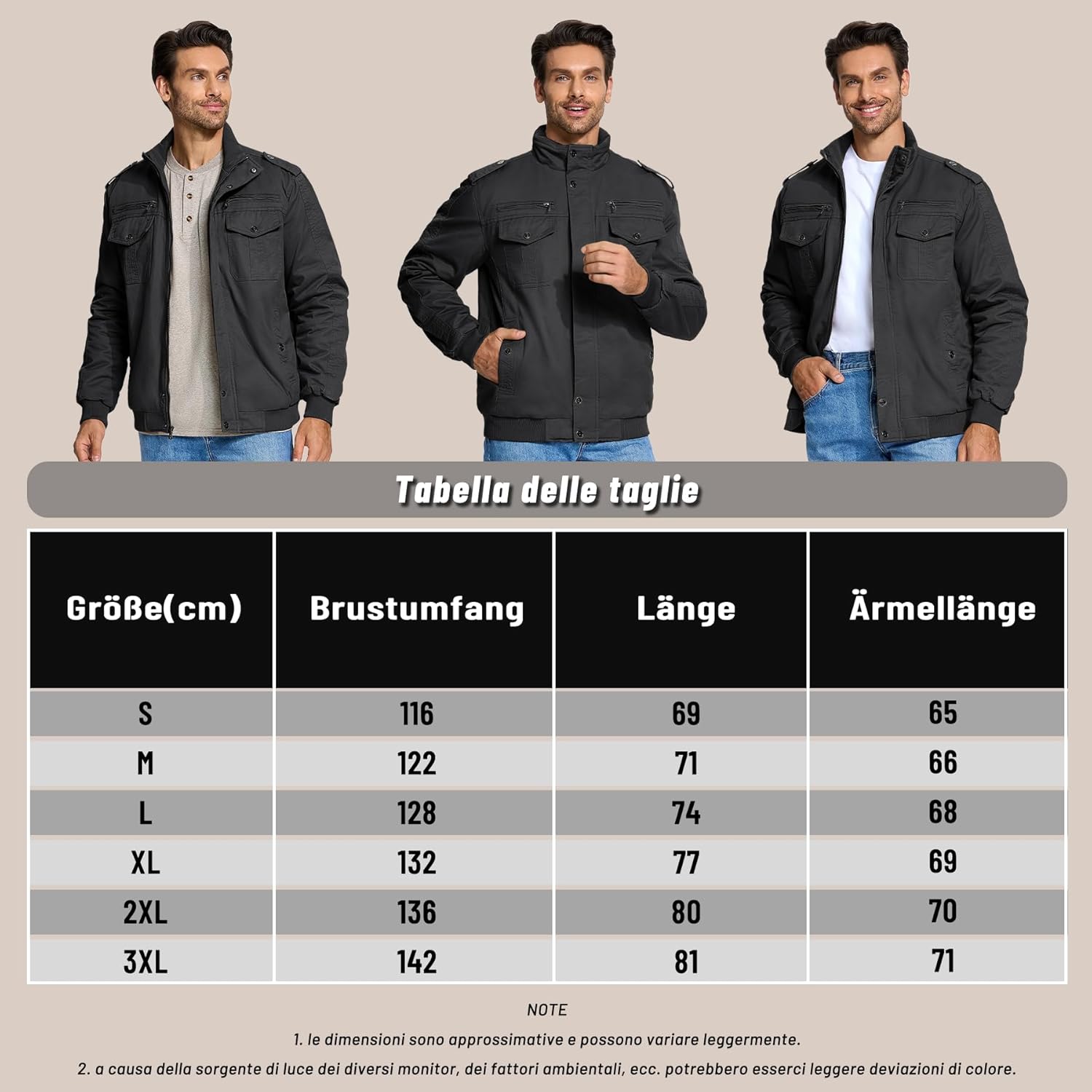 Chaqueta Militar de Invierno, Talla L