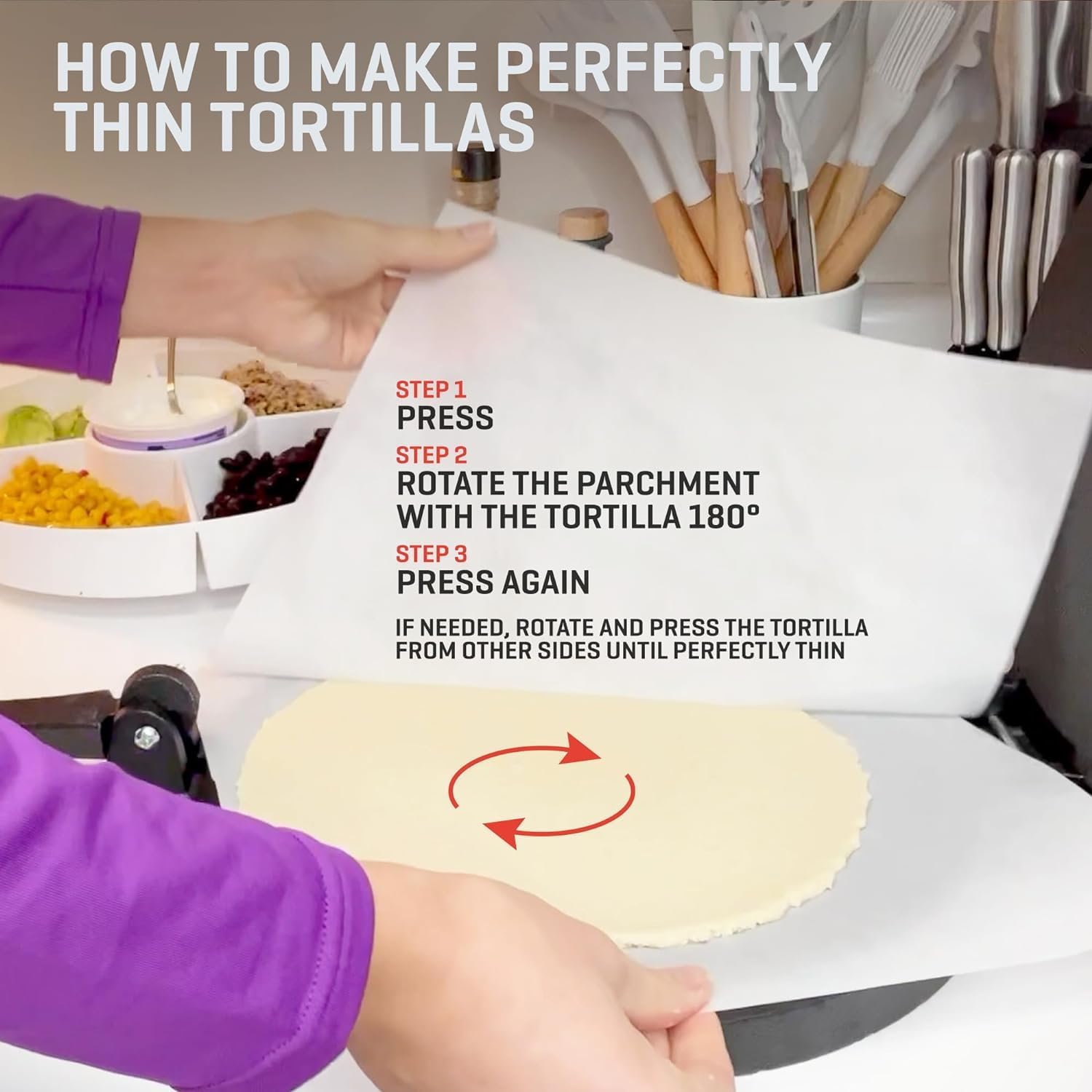 Prensa Tortillas Hierro Uno Casa
