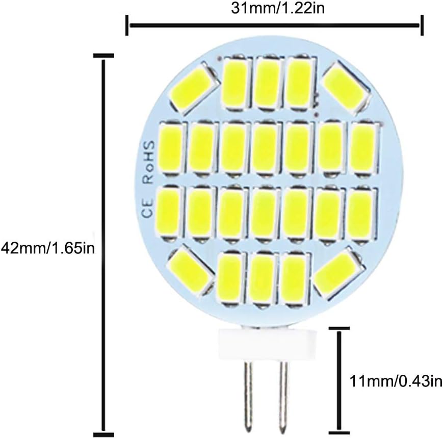 Lámparas G4 LED 3W 6500K Paq. 6