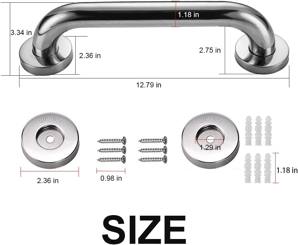 Barra de Apoyo Ducha Acero Inox.