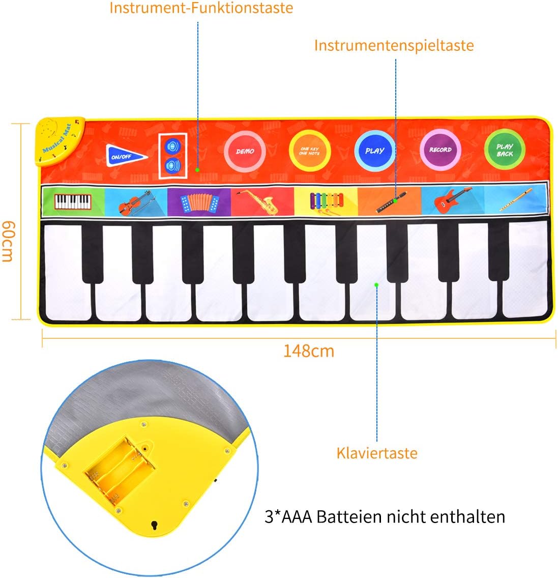 Alfombrilla de Piano para Niños