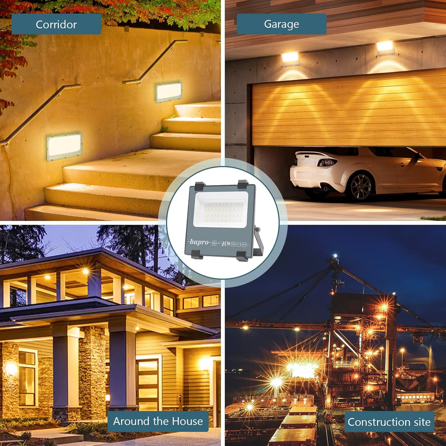 Faro LED 100W Impermeable 3000K