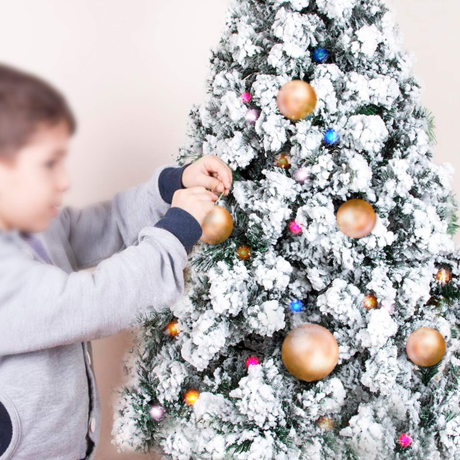 Árbol Navidad Blanco Nevado 150cm