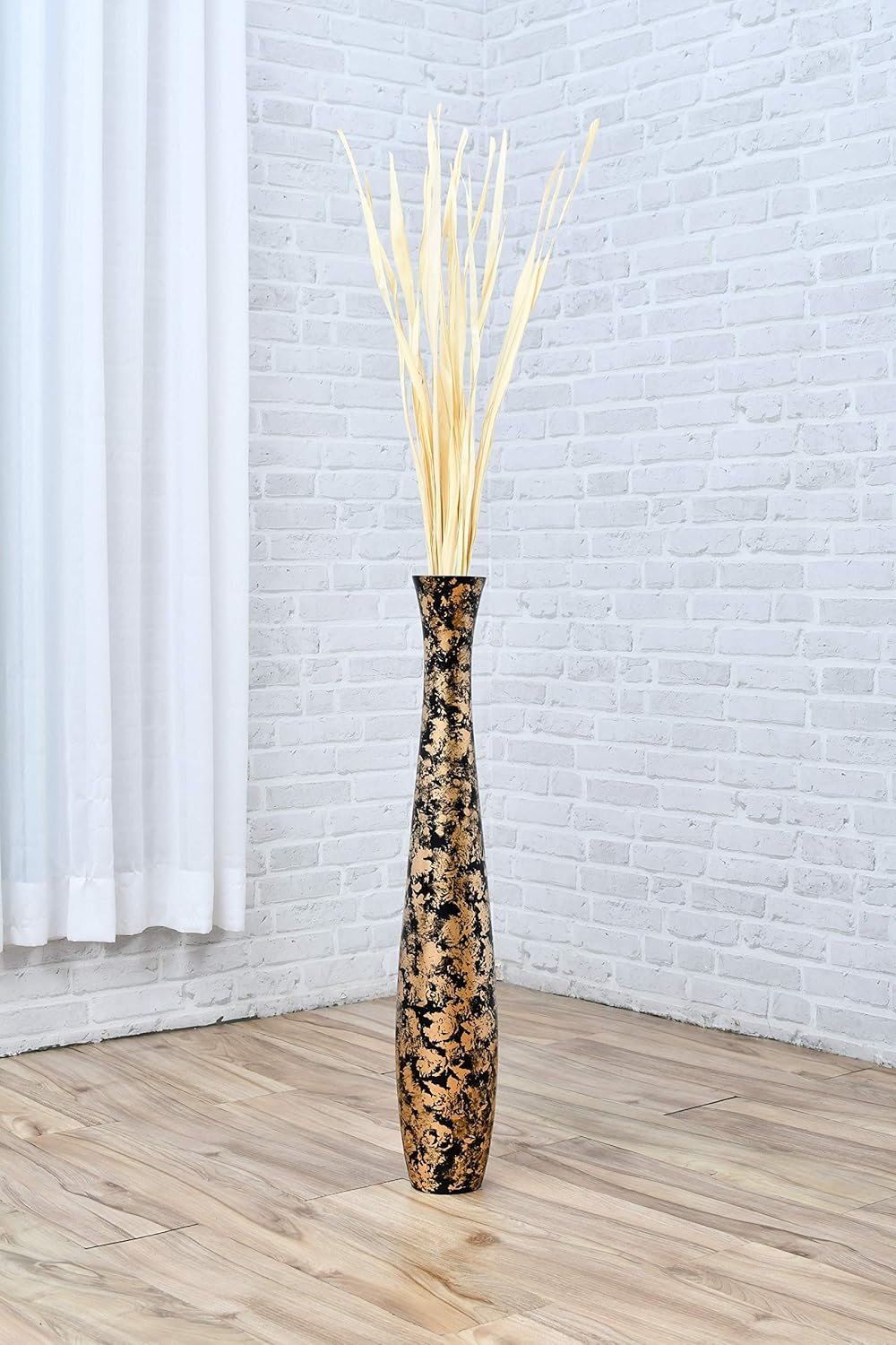 Jarrón Alto de Madera 70cm