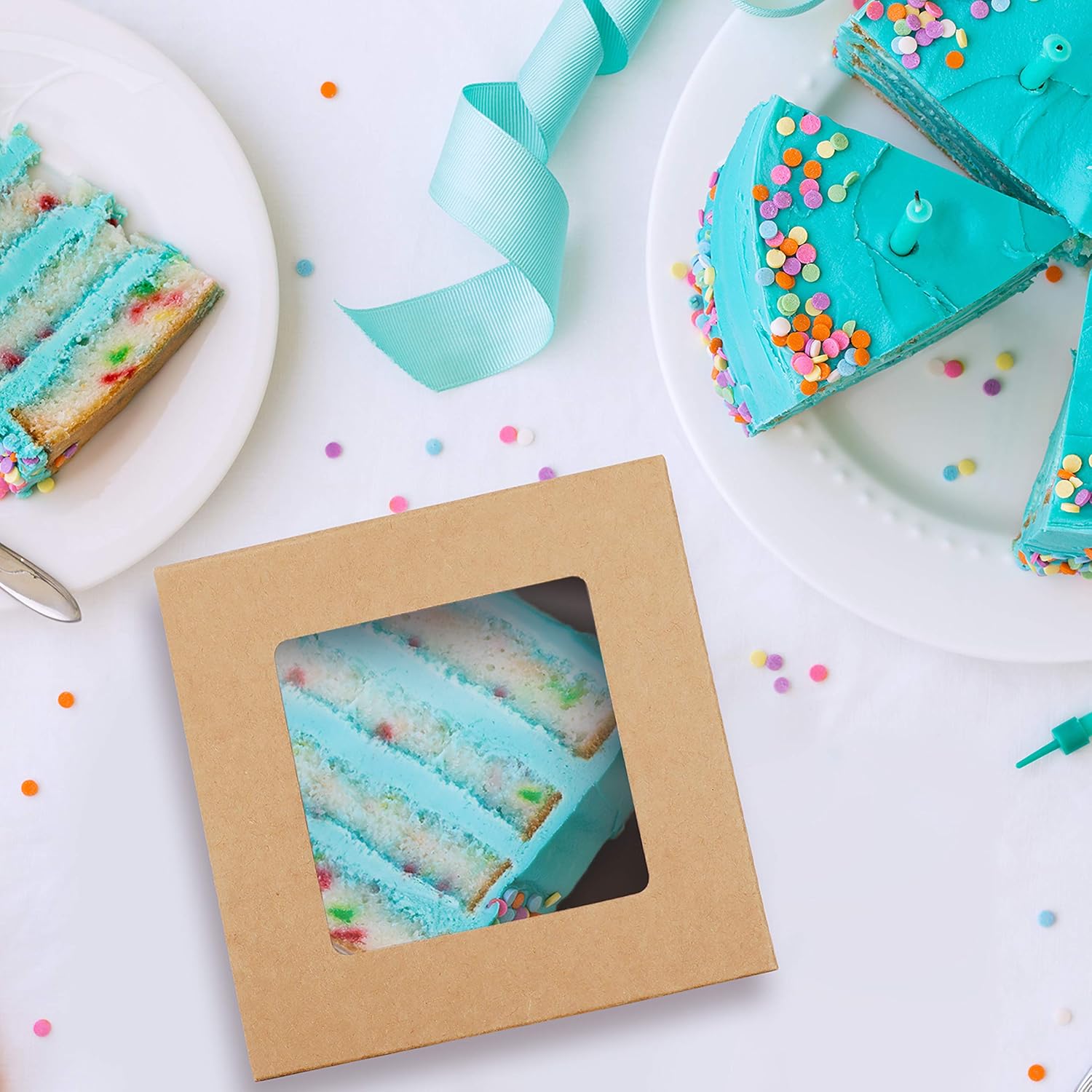Cajas Kraft para Pastelería 50u