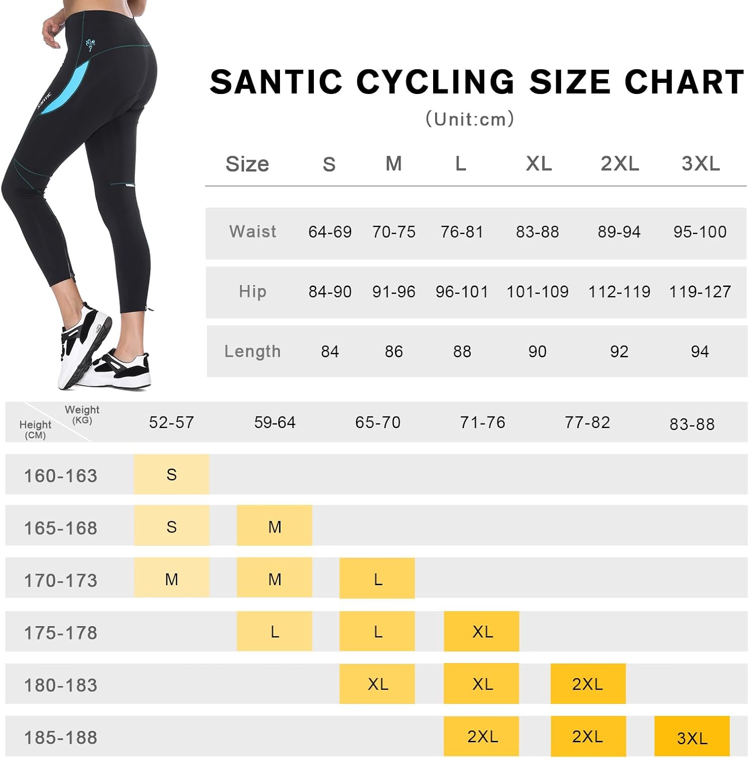 Culote Ciclismo Mujer Santic Parni