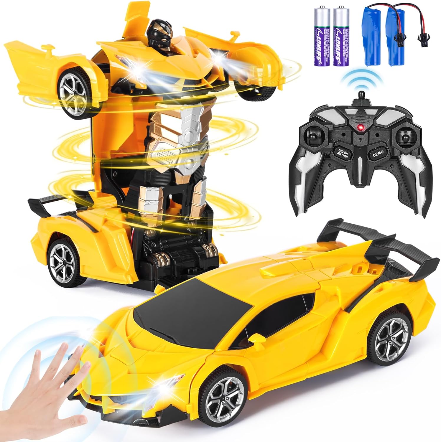 Coche Teledirigido Robot Amarillo