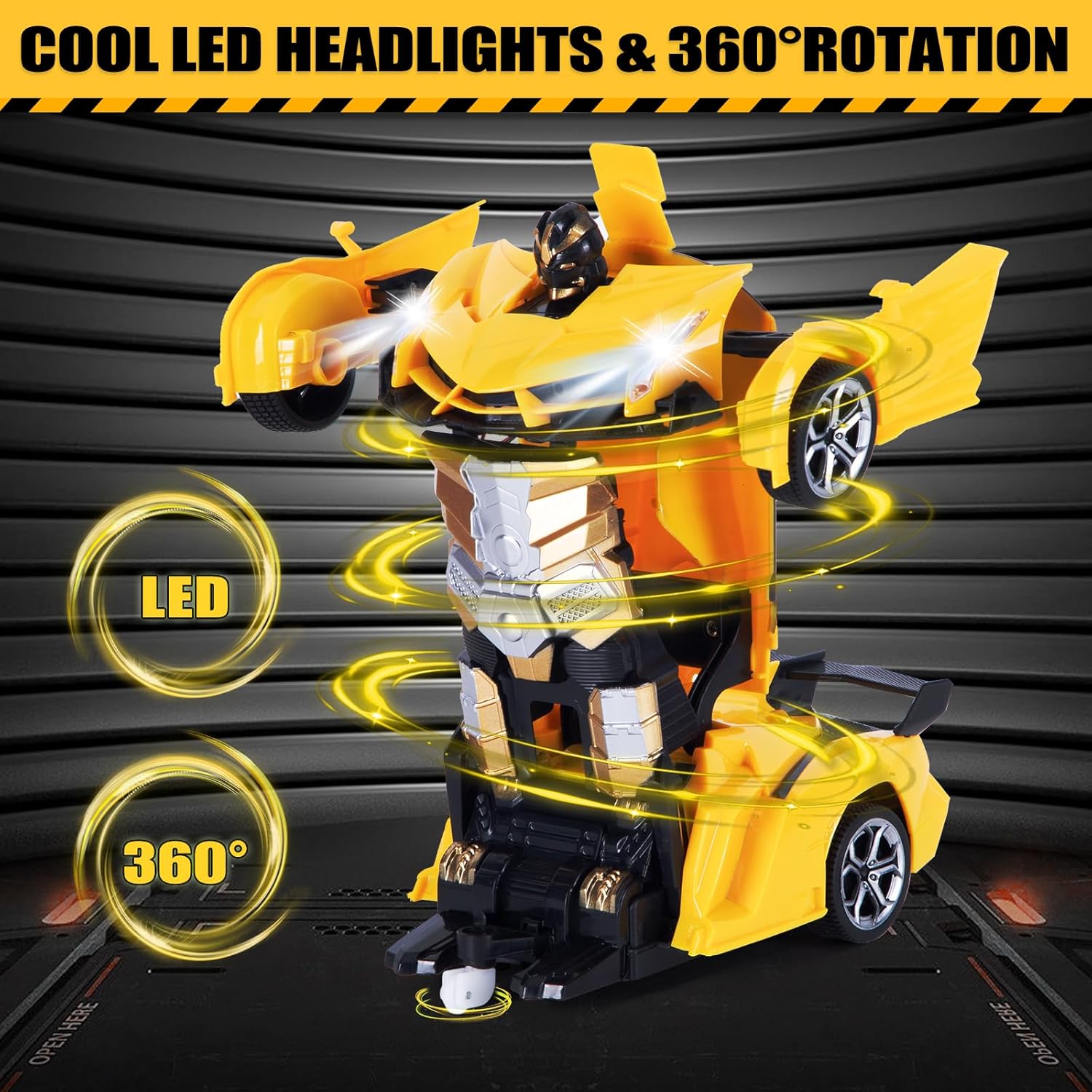 Coche Teledirigido Robot Amarillo