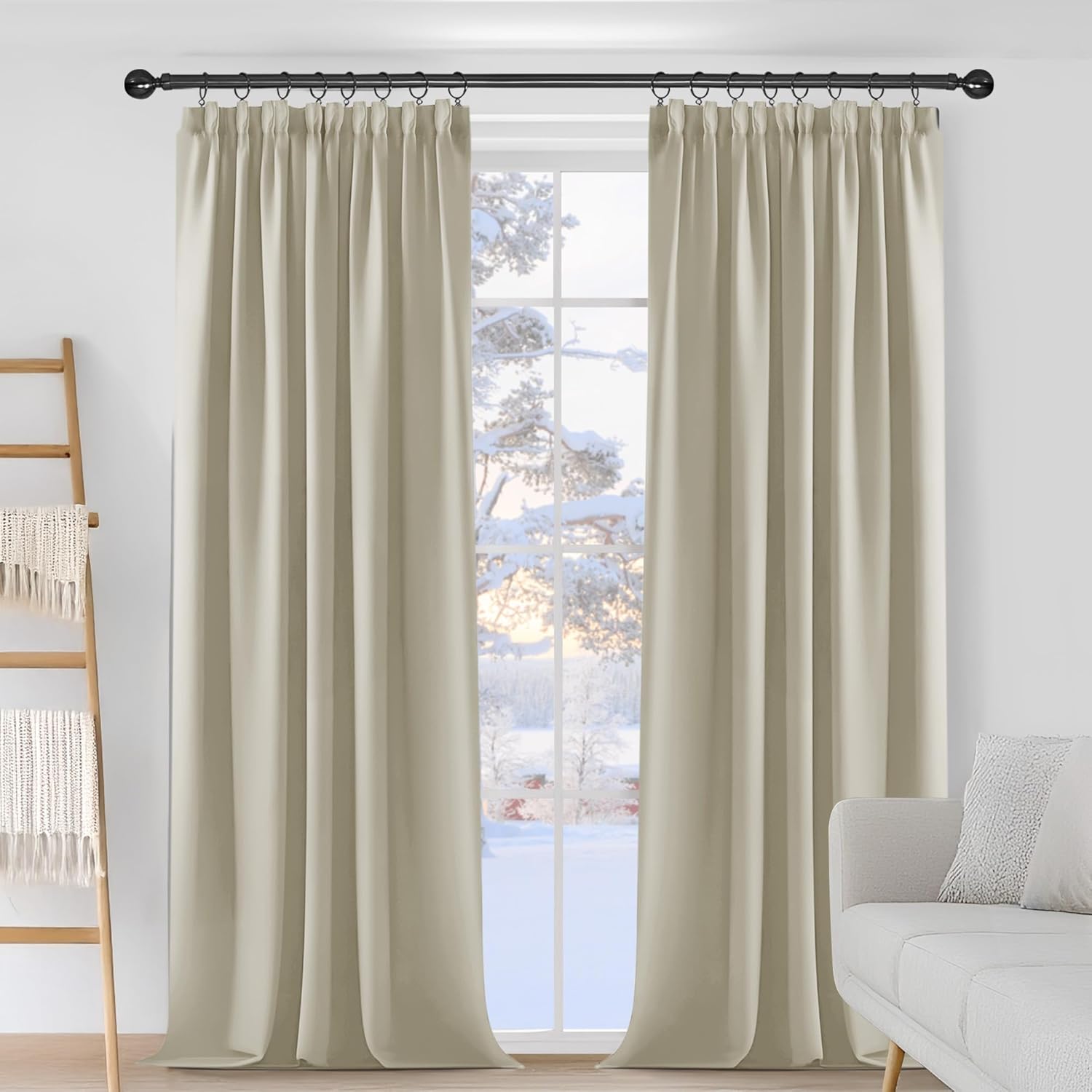 Cortinas Opacas Beige Claro