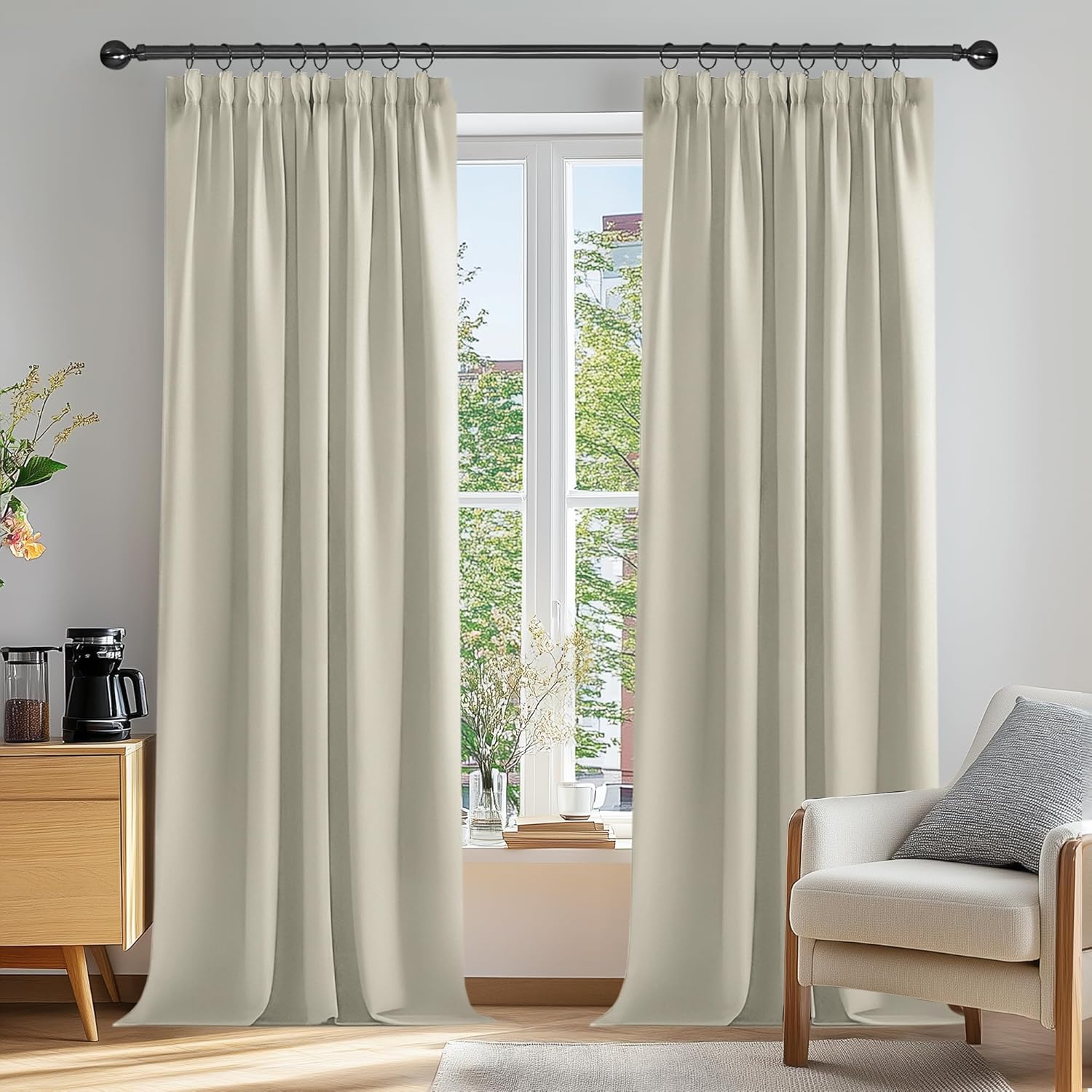 Cortinas Opacas Beige Claro