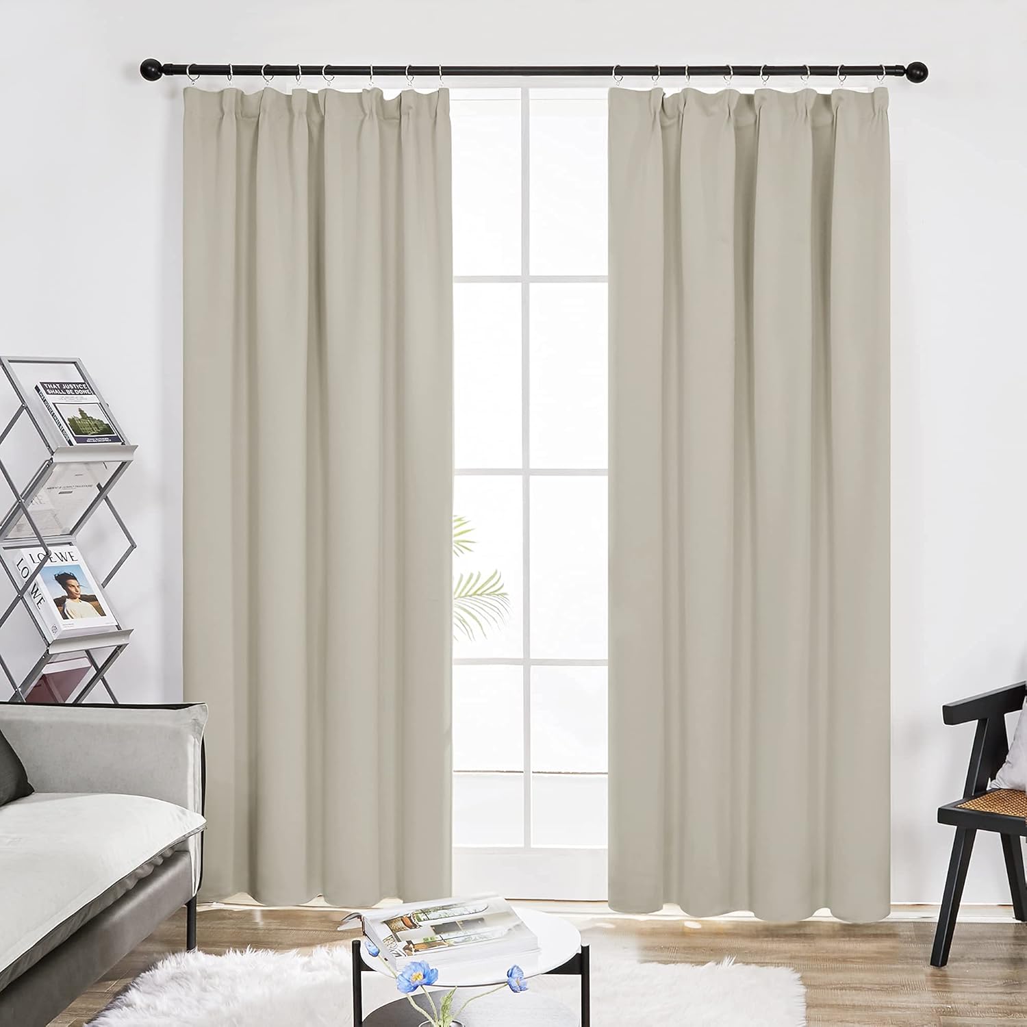 Cortinas Opacas Beige Claro