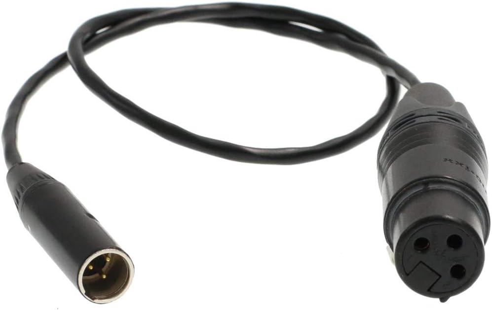 Cable XLR TA3M 30cm BMPCC 4K
