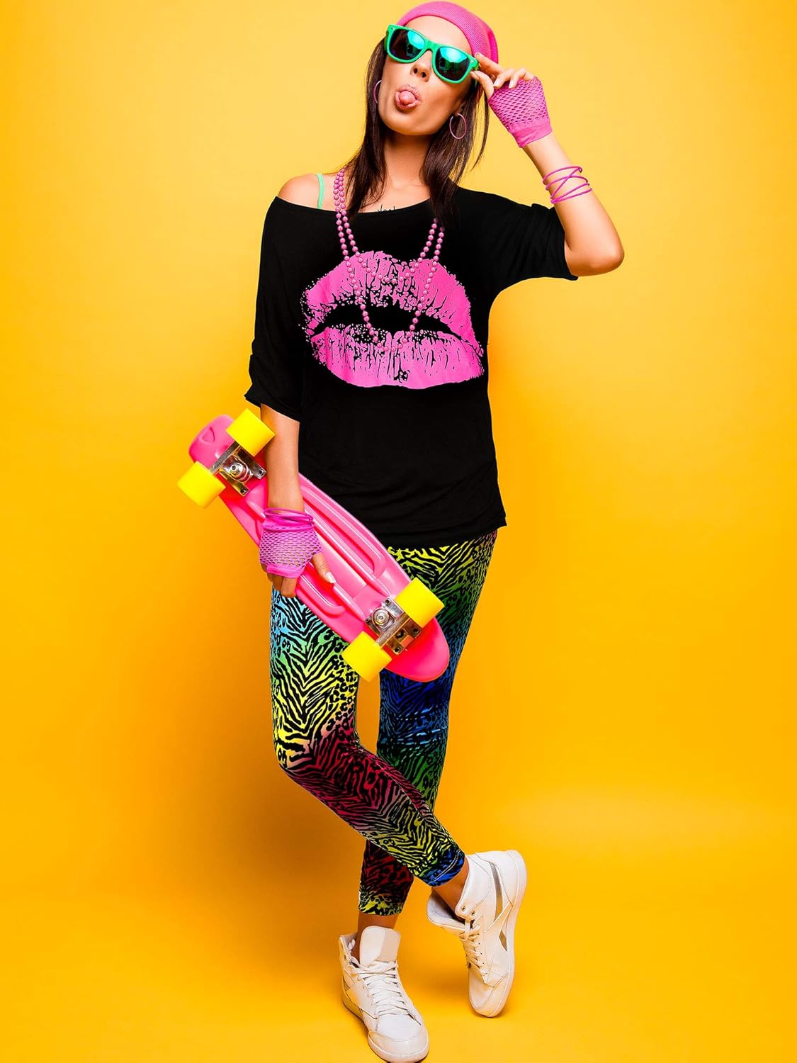 Disfraz mujer 80s Blulu