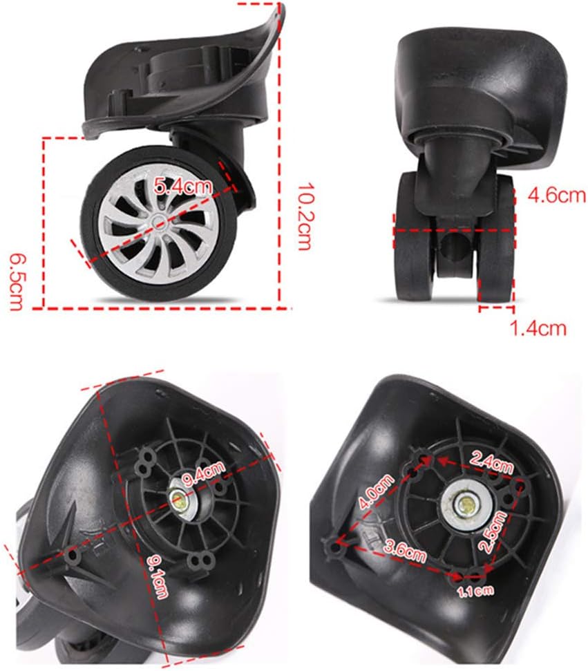 Ruedas Universales para Maletas 4pz