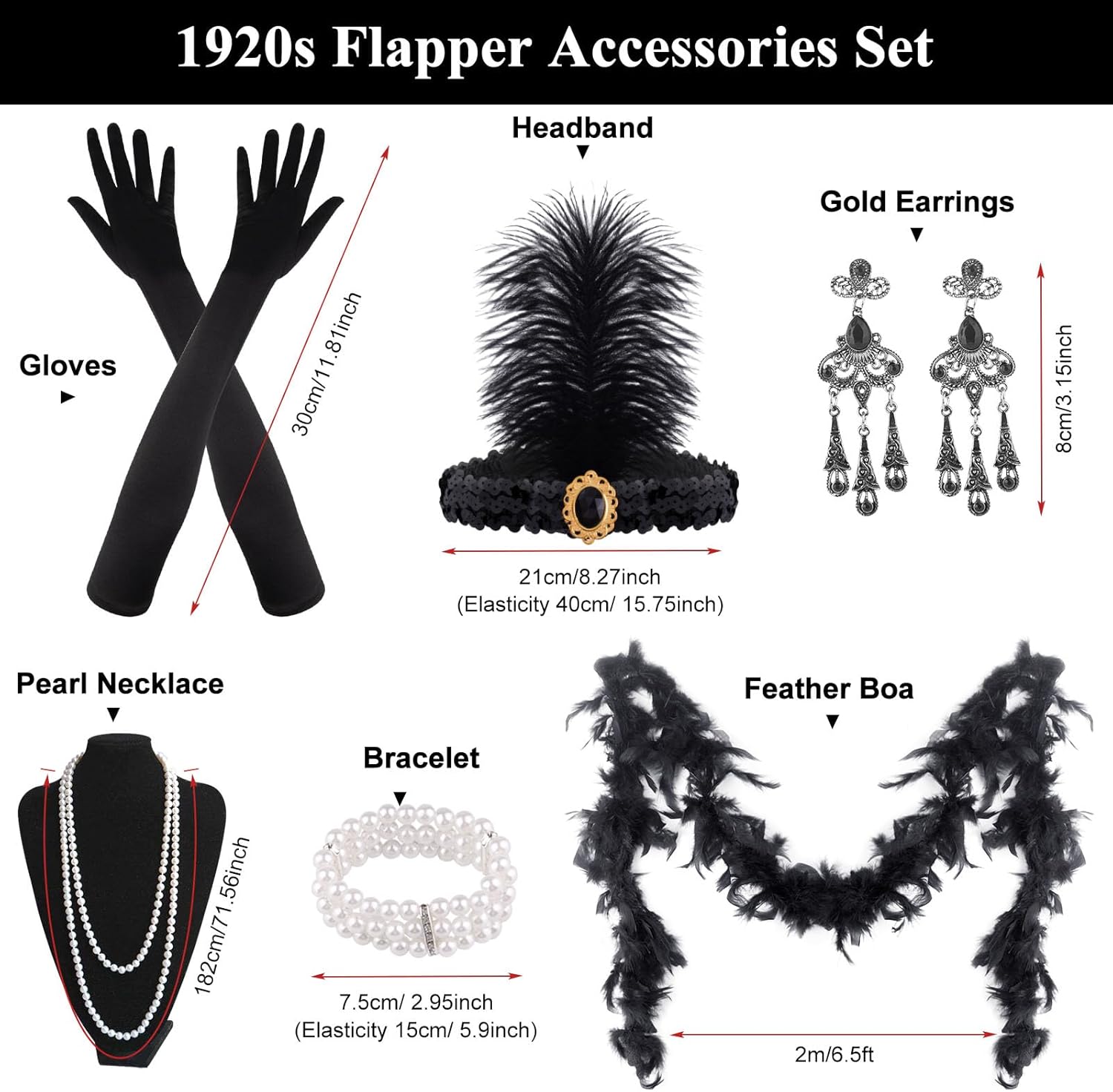 Accesorios Flapper 1920s
