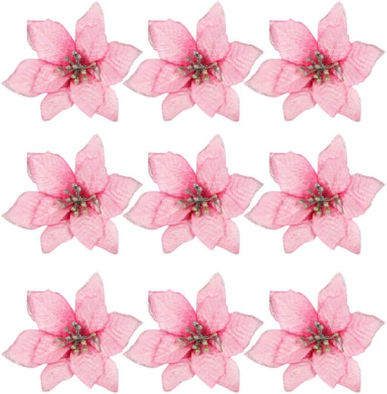 Flores Artificiales Brillantes Rosa