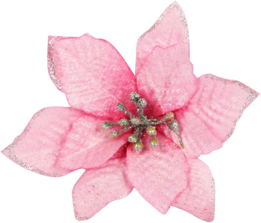 Flores Artificiales Brillantes Rosa