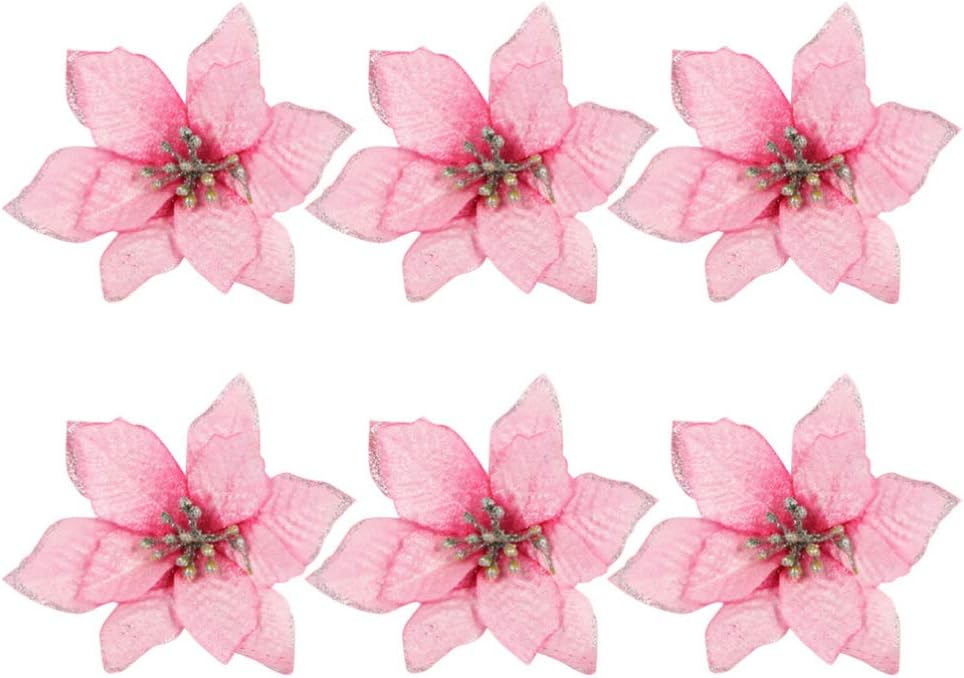 Flores Artificiales Brillantes Rosa
