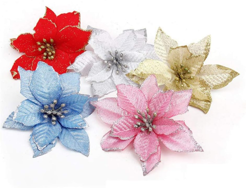 Flores Artificiales Brillantes Rosa