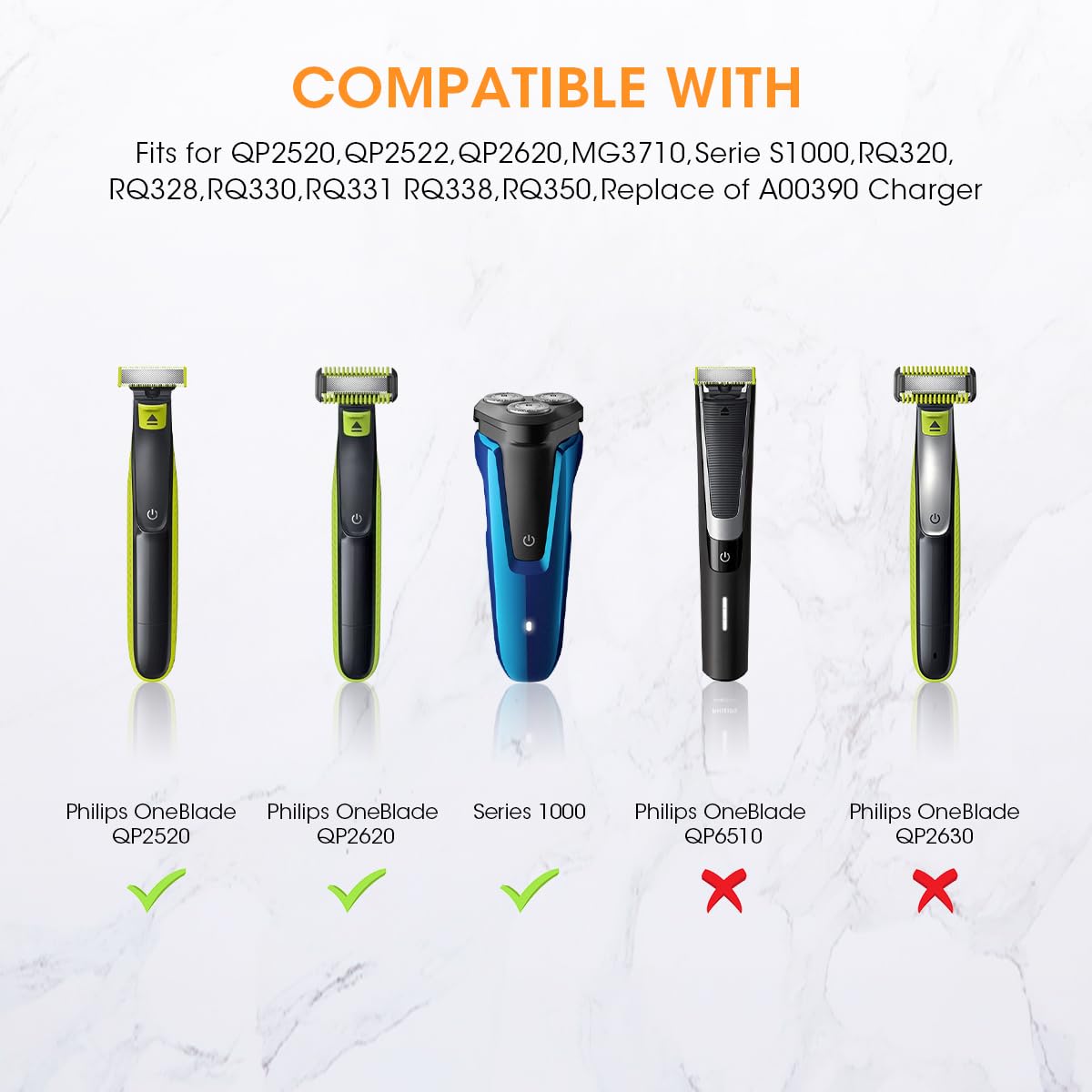 Cargador USB para Philips One Blade