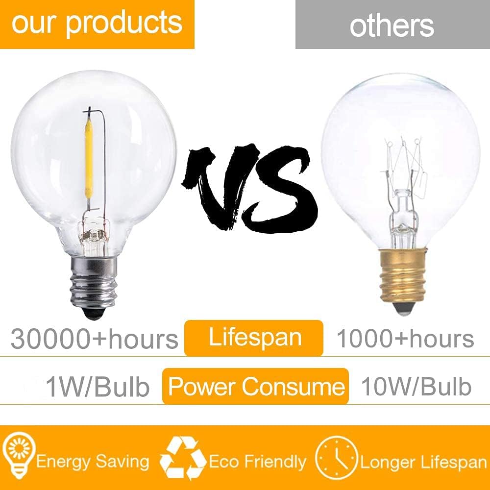 Guirnalda LED Exterior 7,6m G40