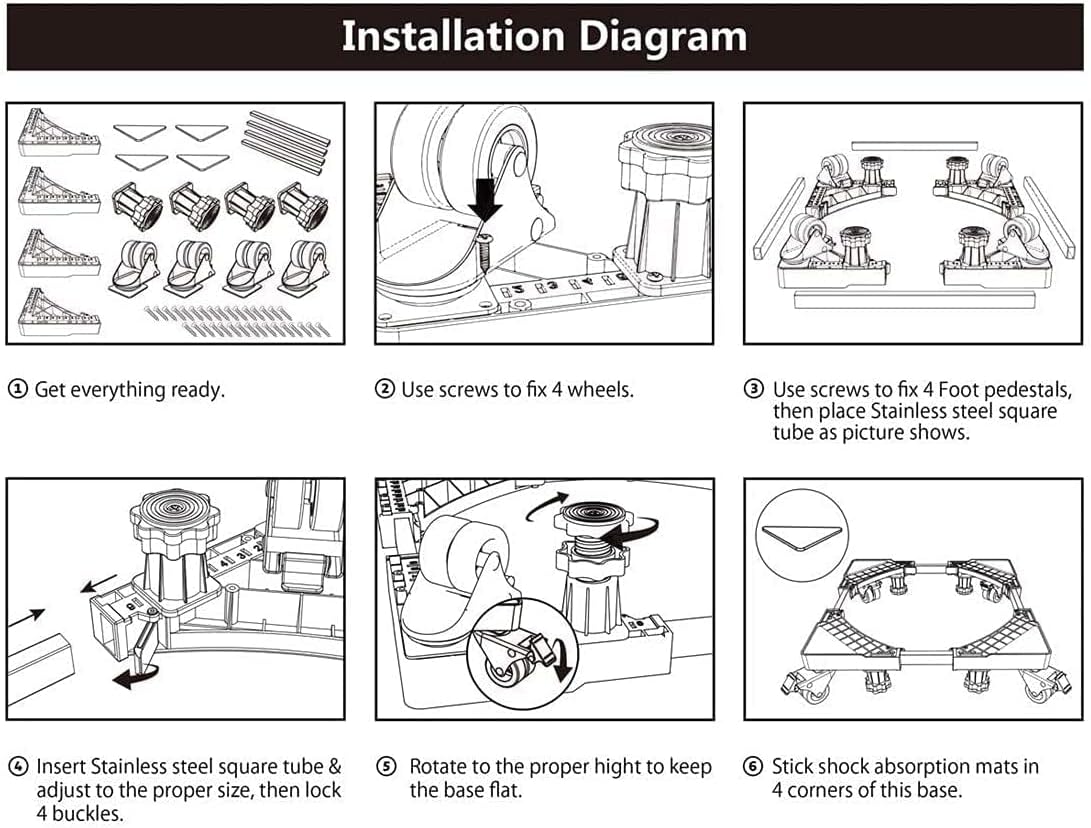 Base regulable para electrodomésticos