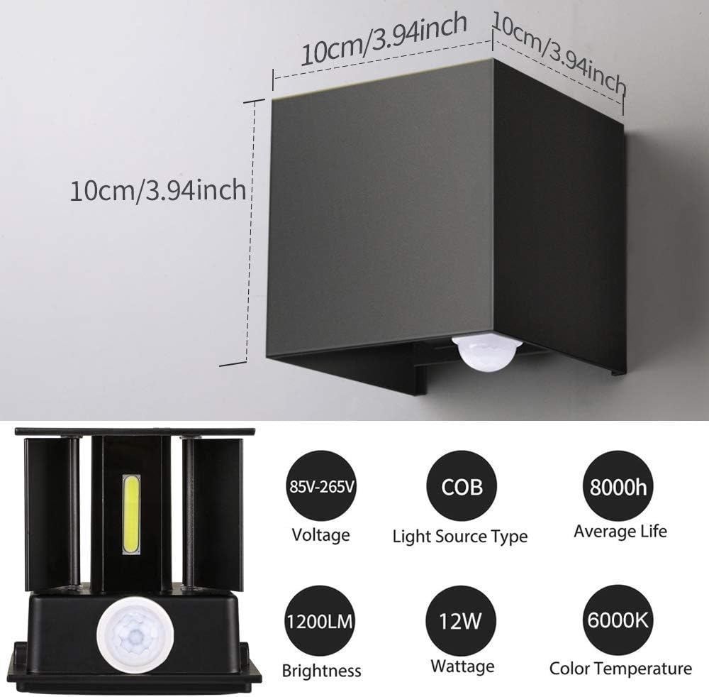 Lámpara ENCOFT 12W con sensor