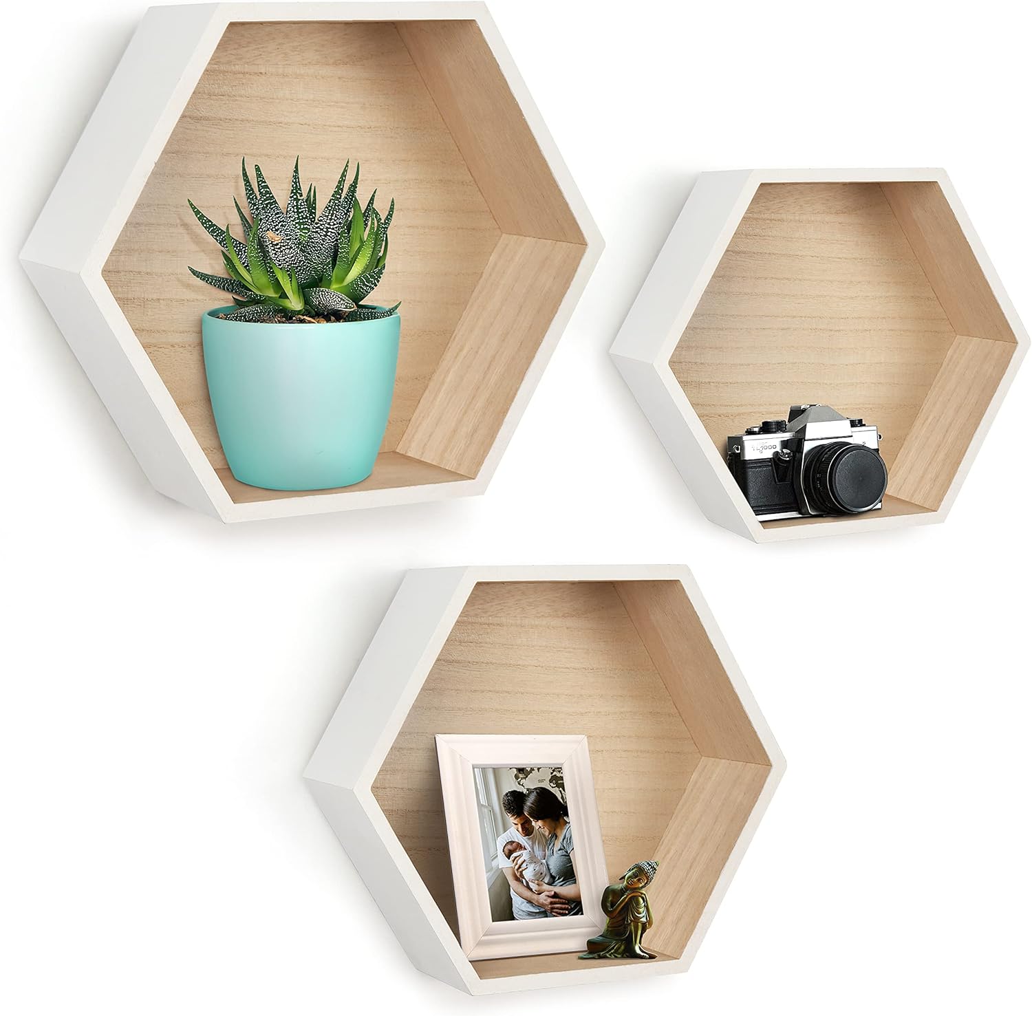 Estanterías Hexagonales Blancas