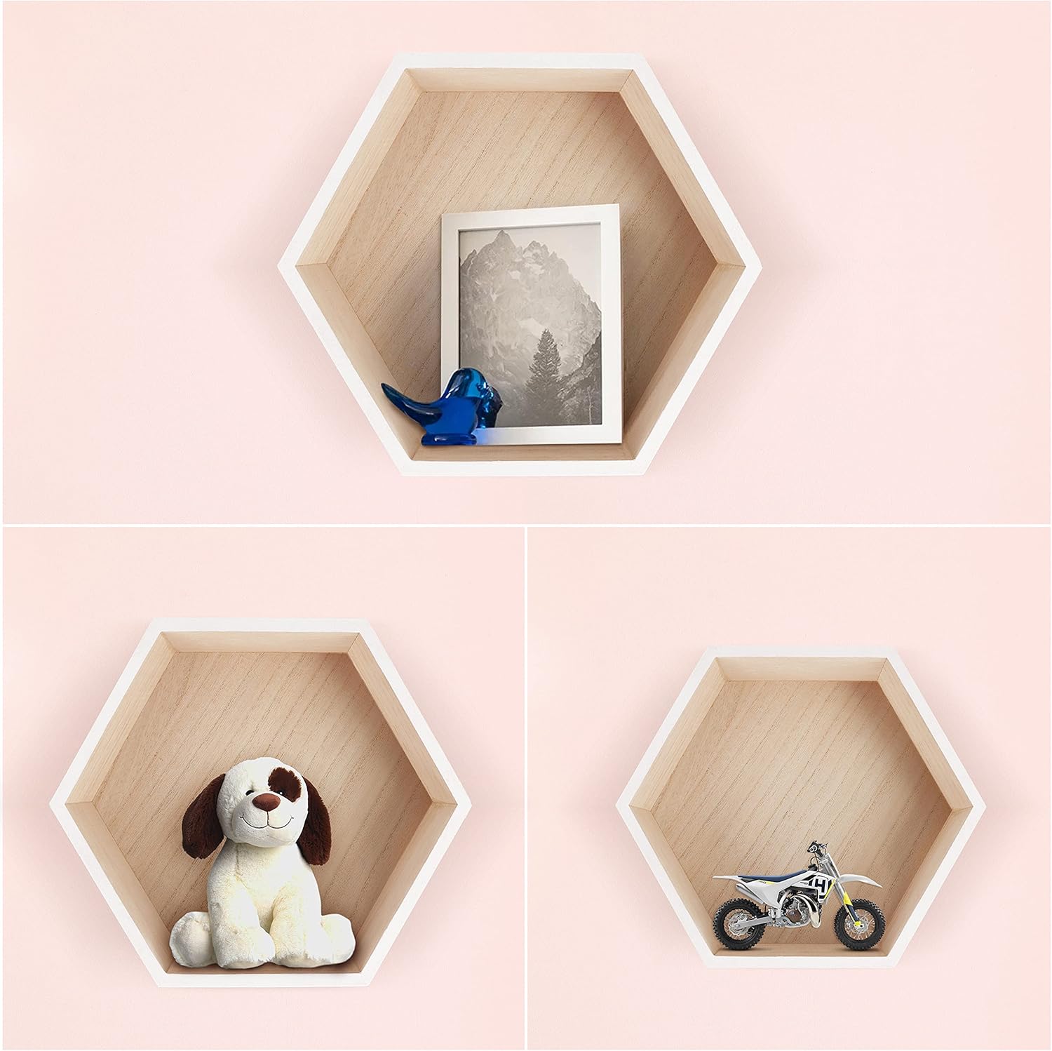 Estanterías Hexagonales Blancas