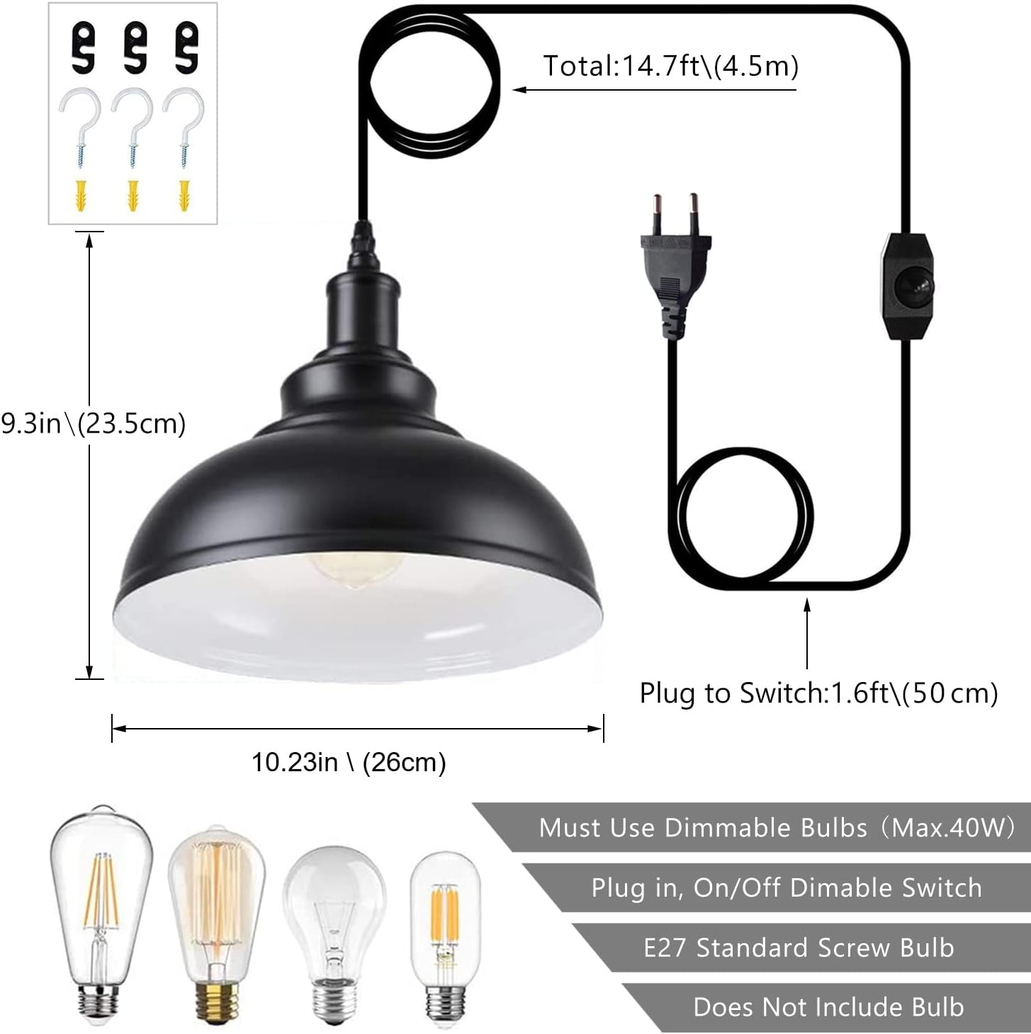 Lámpara Colgante Industrial E27