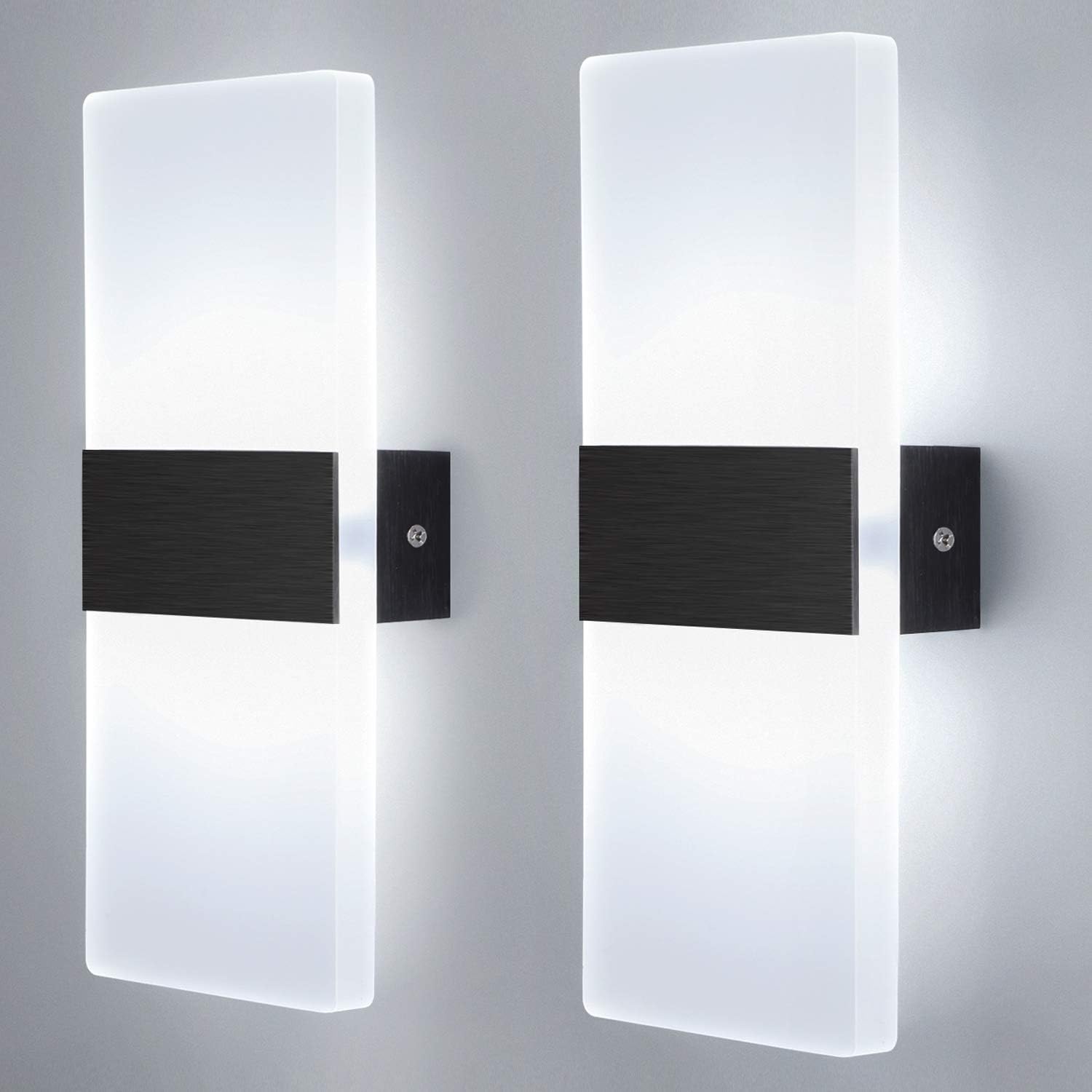 Lámpara de Pared LED 12W Negra