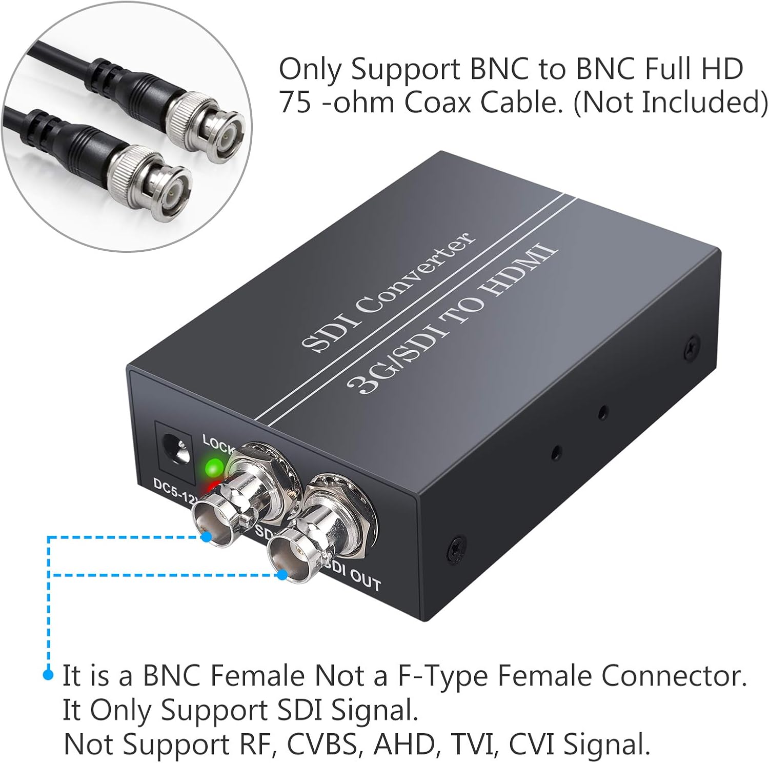 Convertidor SDI a HDMI 1080P